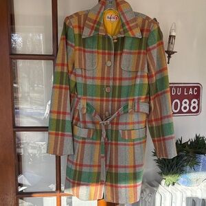 Gorgeous Plaid Coat 💚🧡